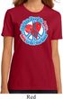 Ladies Peace Shirt All You Need is Love Organic Tee T-Shirt