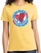 Ladies Peace Shirt All You Need is Love Tee T-Shirt