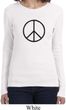 Ladies Peace Shirt Basic Peace Black Long Sleeve Tee T-Shirt