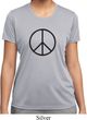 Ladies Peace Shirt Basic Peace Black Moisture Wicking Tee T-Shirt