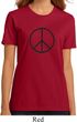 Ladies Peace Shirt Basic Peace Black Organic Tee T-Shirt