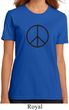 Ladies Peace Shirt Basic Peace Black Organic Tee T-Shirt