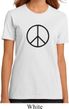 Ladies Peace Shirt Basic Peace Black Organic Tee T-Shirt