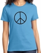 Ladies Peace Shirt Basic Peace Black Tee T-Shirt