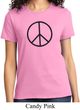 Ladies Peace Shirt Basic Peace Black Tee T-Shirt