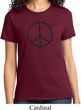 Ladies Peace Shirt Basic Peace Black Tee T-Shirt