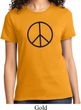 Ladies Peace Shirt Basic Peace Black Tee T-Shirt