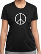 Ladies Peace Shirt Basic Peace White Moisture Wicking Tee T-Shirt