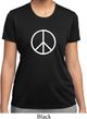 Ladies Peace Shirt Basic Peace White Moisture Wicking Tee T-Shirt