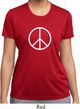Ladies Peace Shirt Basic Peace White Moisture Wicking Tee T-Shirt