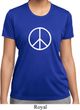 Ladies Peace Shirt Basic Peace White Moisture Wicking Tee T-Shirt