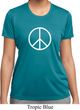 Ladies Peace Shirt Basic Peace White Moisture Wicking Tee T-Shirt