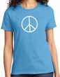 Ladies Peace Shirt Basic Peace White Tee T-Shirt