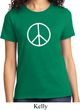 Ladies Peace Shirt Basic Peace White Tee T-Shirt