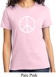 Ladies Peace Shirt Basic Peace White Tee T-Shirt