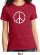 Ladies Peace Shirt Basic Peace White Tee T-Shirt