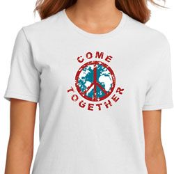 Ladies Peace Shirt Come Together Organic Tee T-Shirt