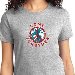 Ladies Peace Shirt Come Together Tee T-Shirt