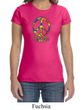 Ladies Peace Shirt Funky Peace Crewneck Tee T-Shirt
