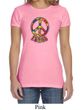 Ladies Peace Shirt Funky Peace Crewneck Tee T-Shirt