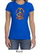 Ladies Peace Shirt Funky Peace Crewneck Tee T-Shirt
