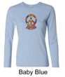 Ladies Peace Shirt Funky Peace Long Sleeve Tee T-Shirt