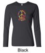 Ladies Peace Shirt Funky Peace Long Sleeve Tee T-Shirt