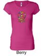 Ladies Peace Shirt Funky Peace Longer Length Tee T-Shirt