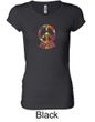 Ladies Peace Shirt Funky Peace Longer Length Tee T-Shirt