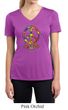 Ladies Peace Shirt Funky Peace Moisture Wicking V-neck Tee T-Shirt