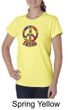 Ladies Peace Shirt Funky Peace Organic Tee T-Shirt