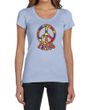 Ladies Peace Shirt Funky Peace Scoop Neck Tee T-Shirt