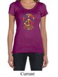 Ladies Peace Shirt Funky Peace Scoop Neck Tee T-Shirt