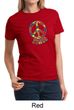 Ladies Peace Shirt Funky Peace Tee T-Shirt