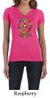 Ladies Peace Shirt Funky Peace V-neck Tee T-Shirt