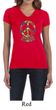 Ladies Peace Shirt Funky Peace V-neck Tee T-Shirt