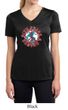 Ladies Peace Shirt Give Peace a Chance Moisture Wicking V-neck Tee