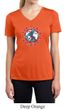 Ladies Peace Shirt Give Peace a Chance Moisture Wicking V-neck Tee