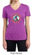 Ladies Peace Shirt Give Peace a Chance Moisture Wicking V-neck Tee