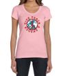 Ladies Peace Shirt Give Peace a Chance Scoop Neck Tee T-Shirt