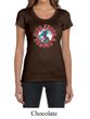 Ladies Peace Shirt Give Peace a Chance Scoop Neck Tee T-Shirt