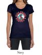 Ladies Peace Shirt Give Peace a Chance Scoop Neck Tee T-Shirt