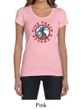 Ladies Peace Shirt Give Peace a Chance Scoop Neck Tee T-Shirt