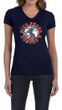 Ladies Peace Shirt Give Peace a Chance V-neck Tee T-Shirt