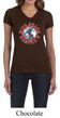 Ladies Peace Shirt Give Peace a Chance V-neck Tee T-Shirt
