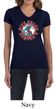 Ladies Peace Shirt Give Peace a Chance V-neck Tee T-Shirt