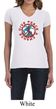 Ladies Peace Shirt Give Peace a Chance V-neck Tee T-Shirt