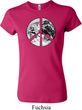 Ladies Peace Shirt Peace Earth Crewneck Tee T-Shirt