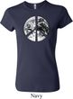 Ladies Peace Shirt Peace Earth Crewneck Tee T-Shirt