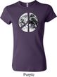 Ladies Peace Shirt Peace Earth Crewneck Tee T-Shirt